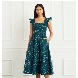 Hill House Home The Ellie Nap Dress in Moody Floral NWT